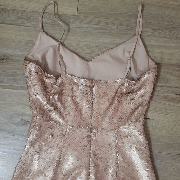 L'AGENCE Femme Sequin Cut-Out Midi-Dress Women's 2 Holiday Party Baddie - Picture 7 of 10